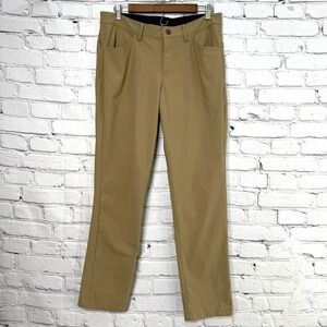 Birddogs Golf‎ Pants Mens 33x32 Boom For Your Boomstick Beige Lined Stretch